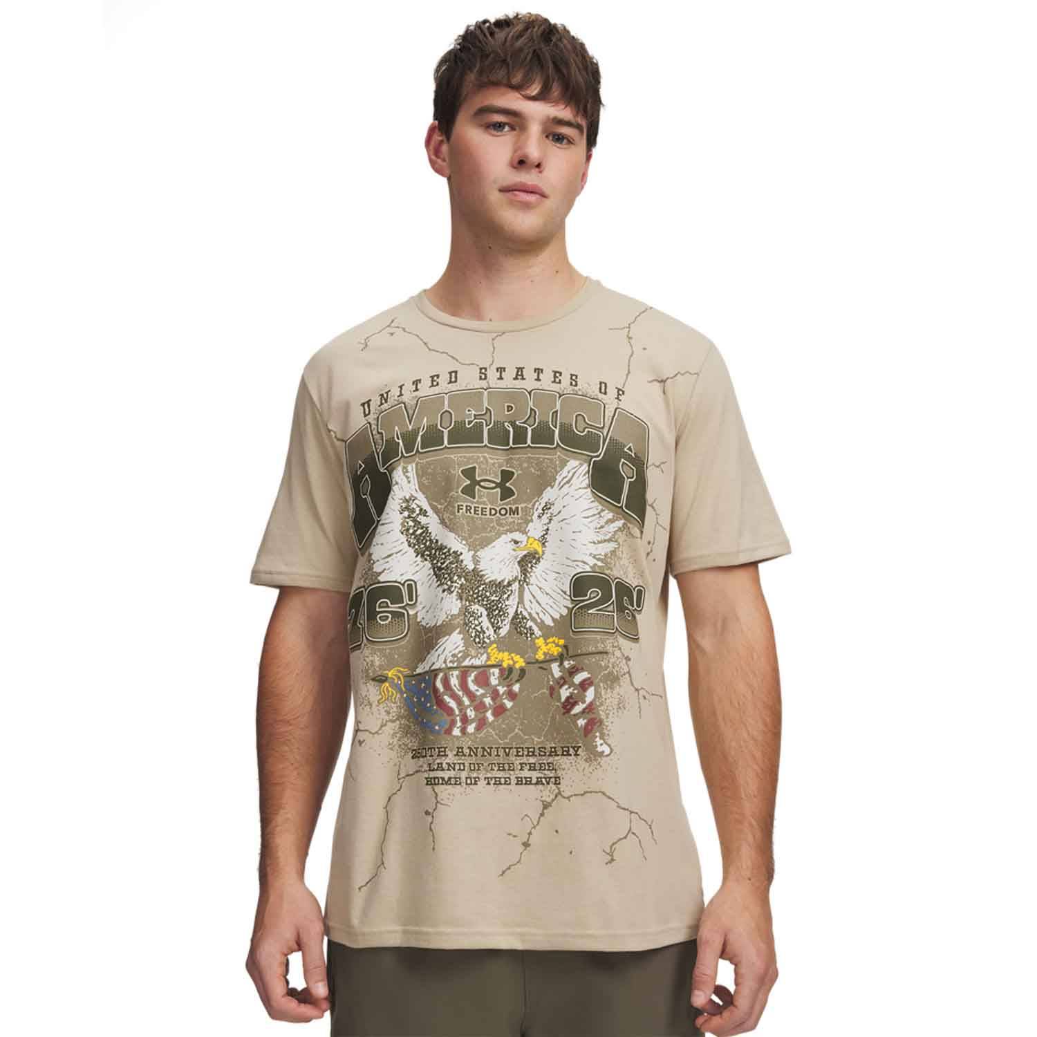 UNDER ARMOUR MEN'S FREEDOM 1776 EAGLE T-SHIRT