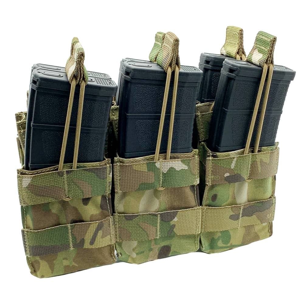 SHELLBACK TACTICAL TRIPLE STACKER OPEN TOP M4 MAG POUCH