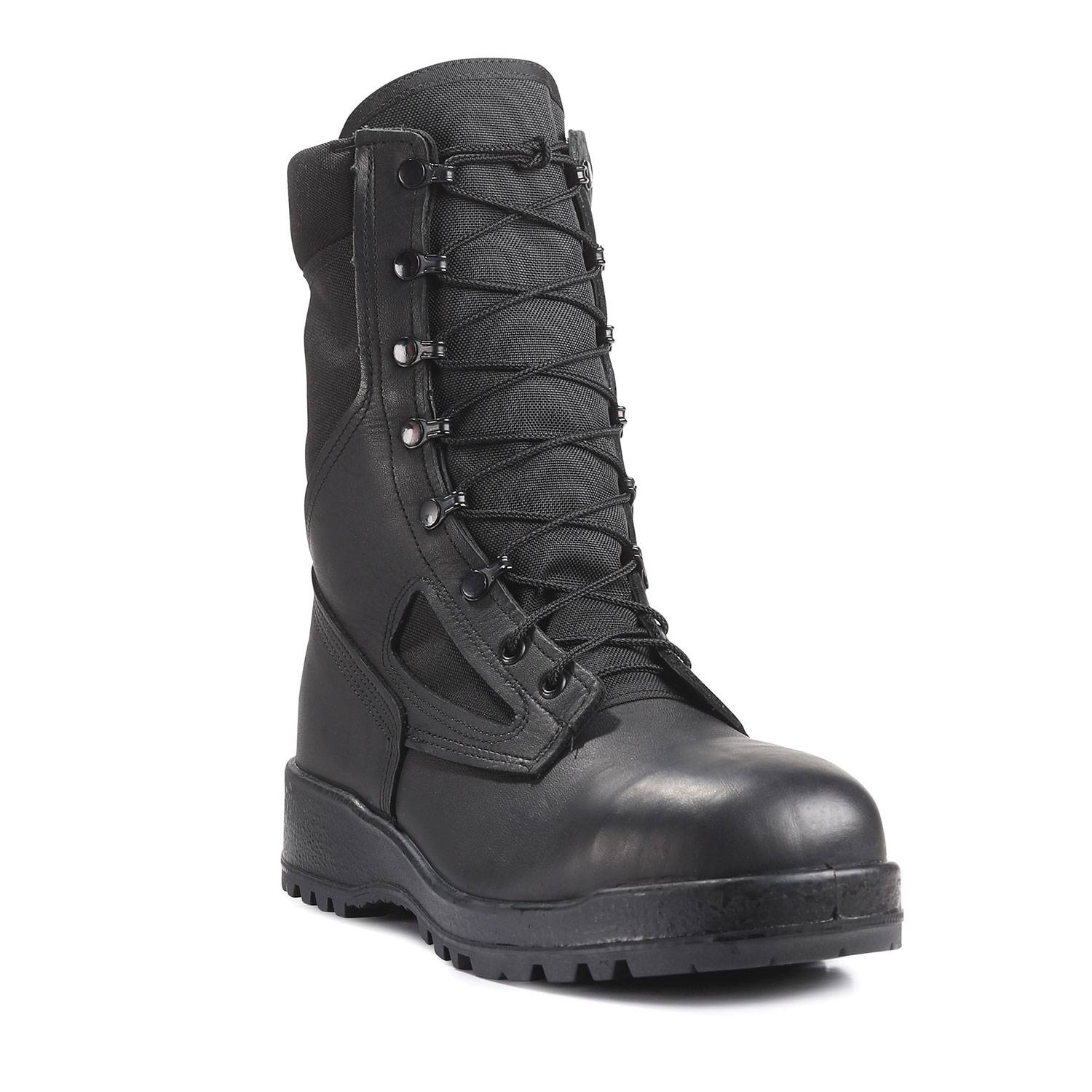 Belleville Men\'s Combat Boots Steel Toe Vibram Sole Black Size 7XW Belleville Waterproof Duty Boot – 2BigFeet main image 2