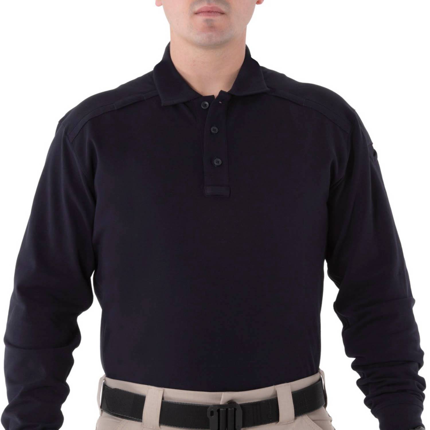 First Tactical Men's Long Sleeve Cotton Polo