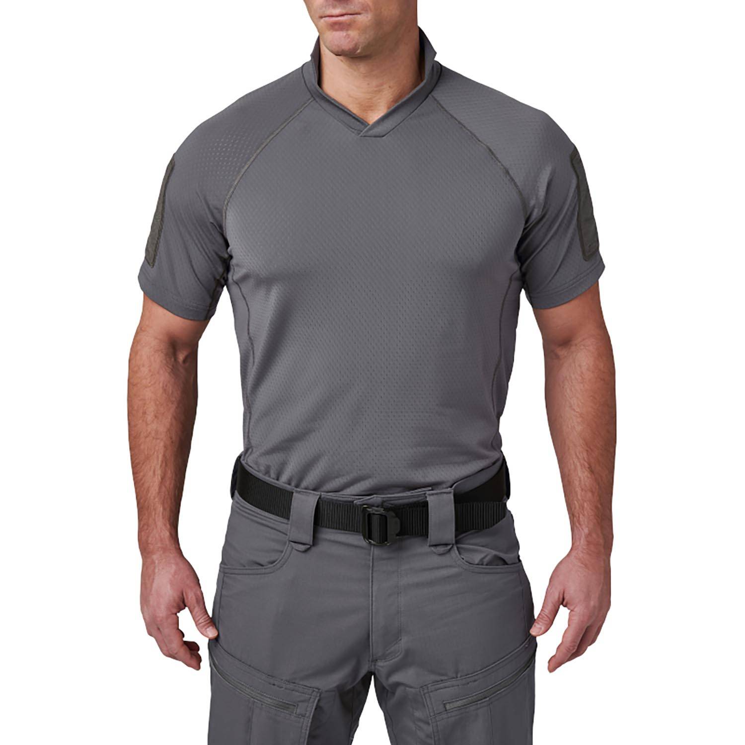 5.11 TACTICAL V.XI SIGURD SHORT SLEEVE SHIRT IN STORM GREY