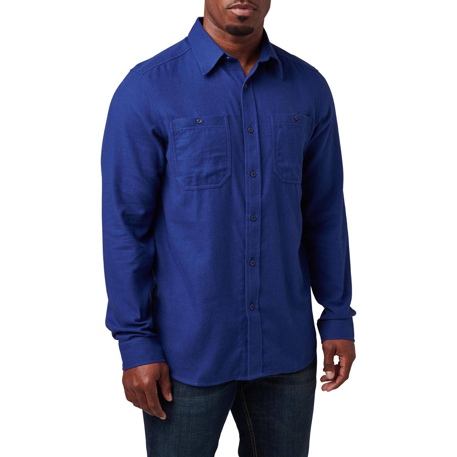 個人装備 5.11 SILVERWOOD SOLID FLANNEL L/S SHIRT Silverwood Solid Flannel