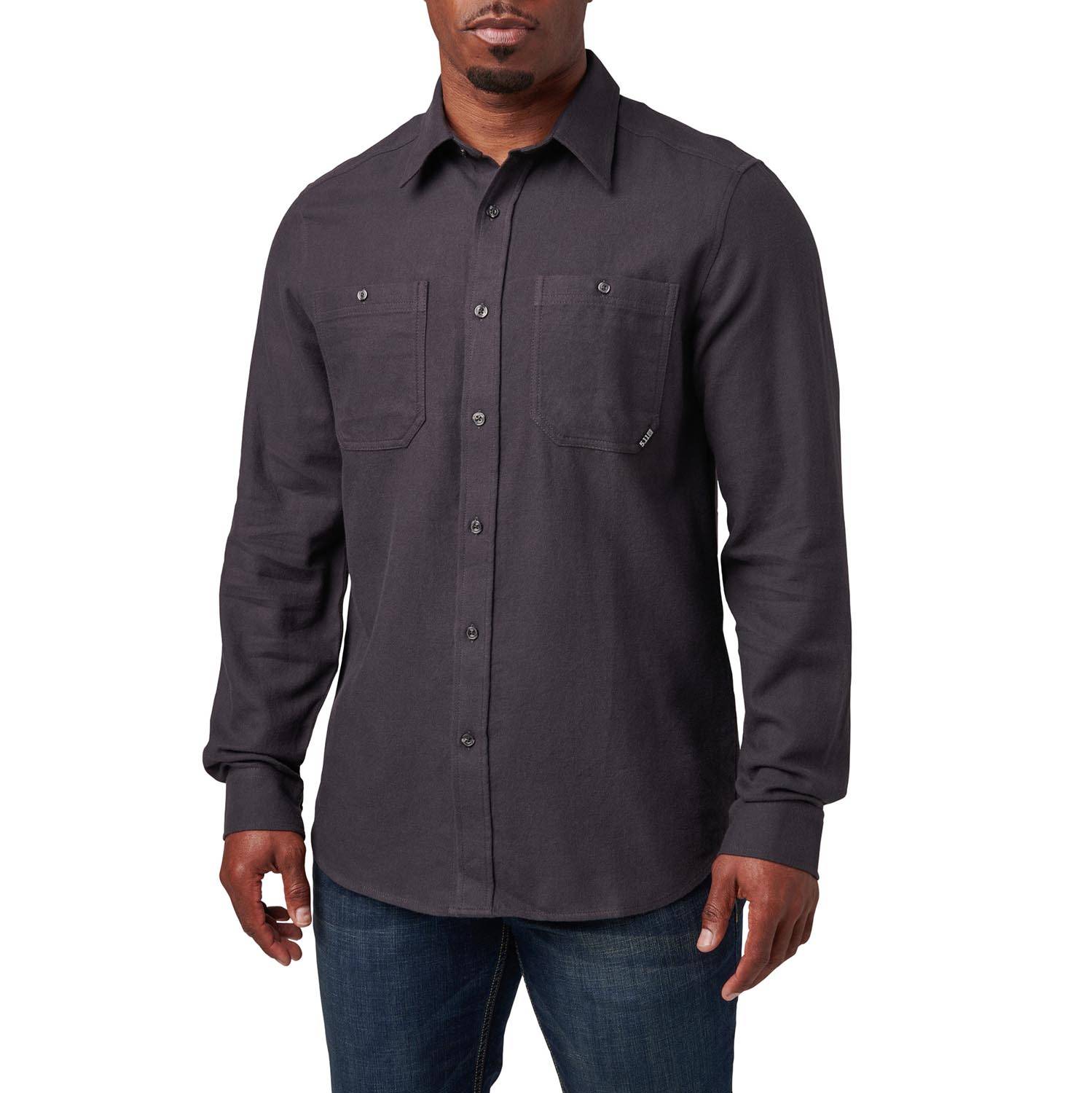 5.11 Men's Silverwood Solid Flannel Shirt | U.S. Patriot