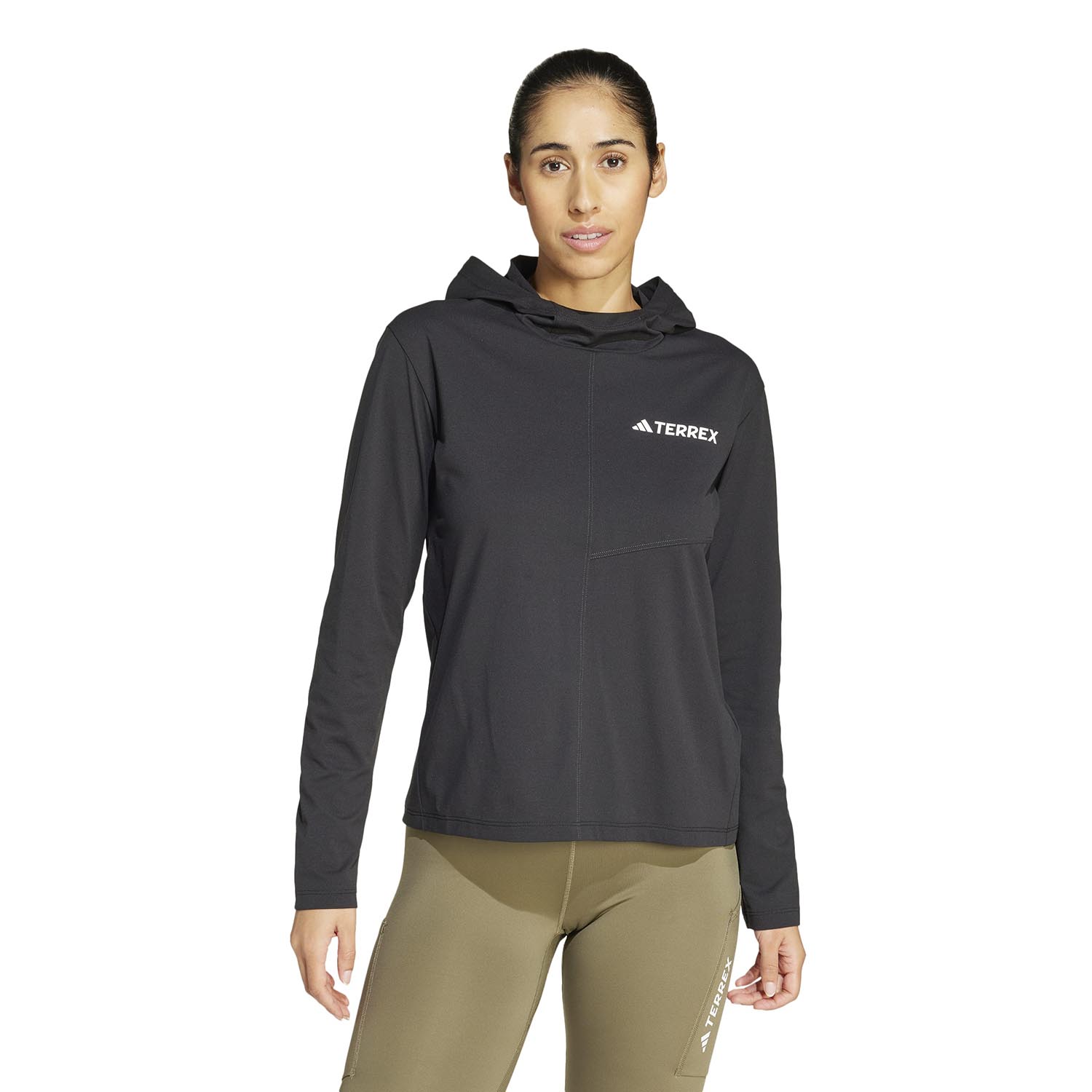 ADIDAS WOMEN'S TERREX MULTI CLIMACOOL HOODED LONG SLEEVE SHI