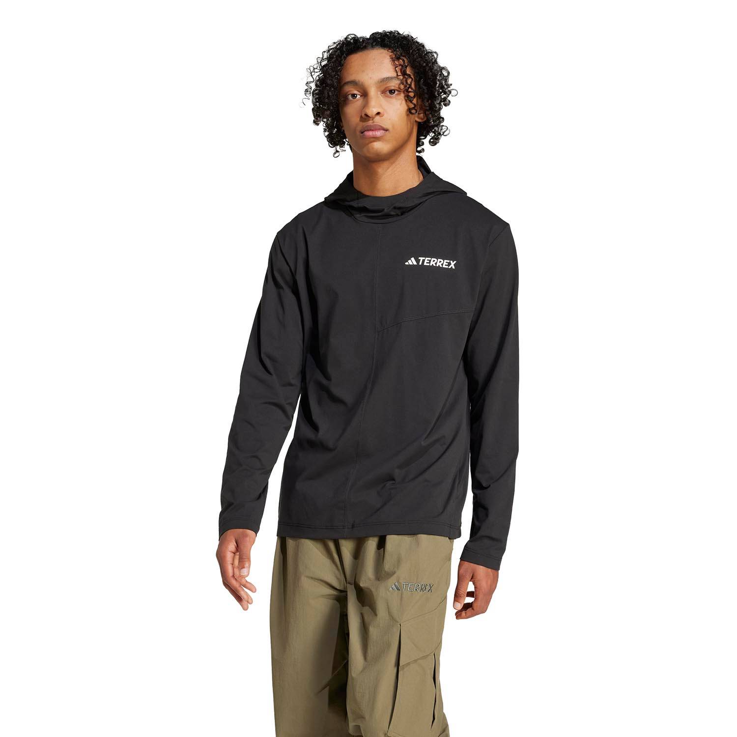 Adidas Men's Terrex Multi Climacool Hooded Long Sleeve Top