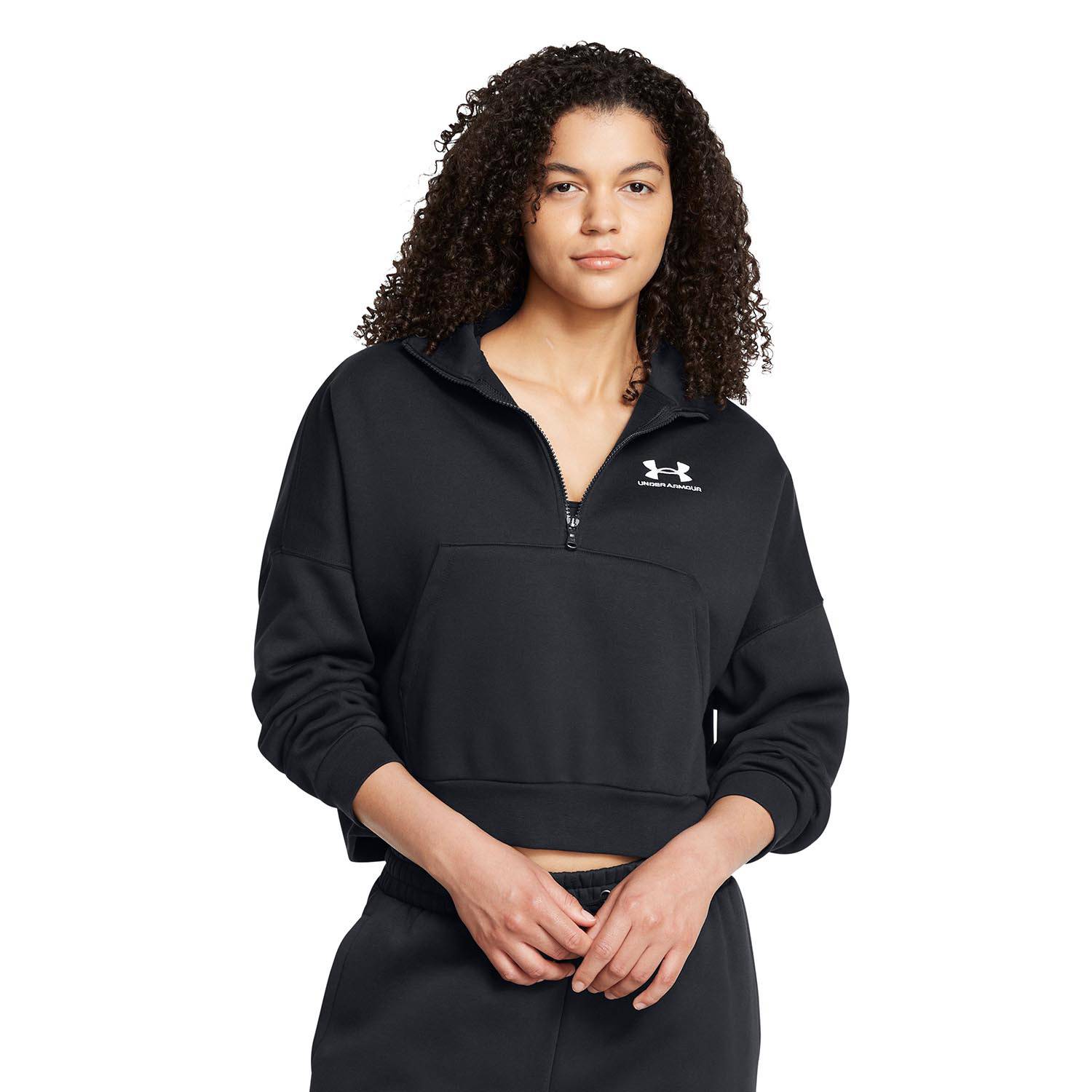 UNDER ARMOUR WOMEN'S ICON FLEECE OVERSIZED 1/2 ZIP
