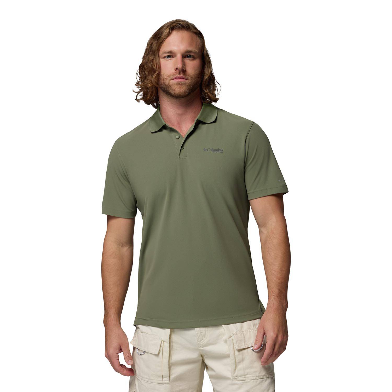 COLUMBIA MEN'S PFG FREEZER POLO SHIRT