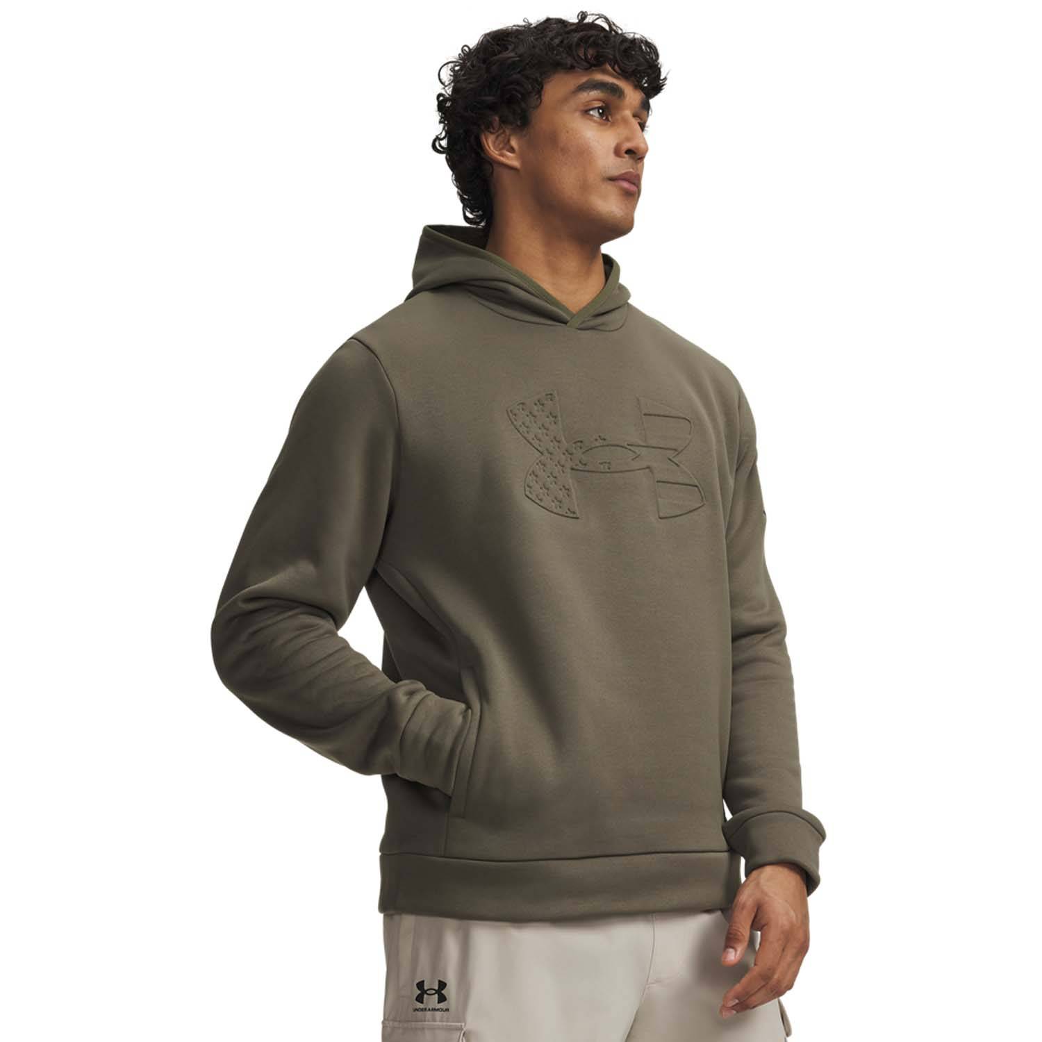 UNDER ARMOUR MEN'S FREEDOM ARMOUR FLEECE EMBOSS HOODIE