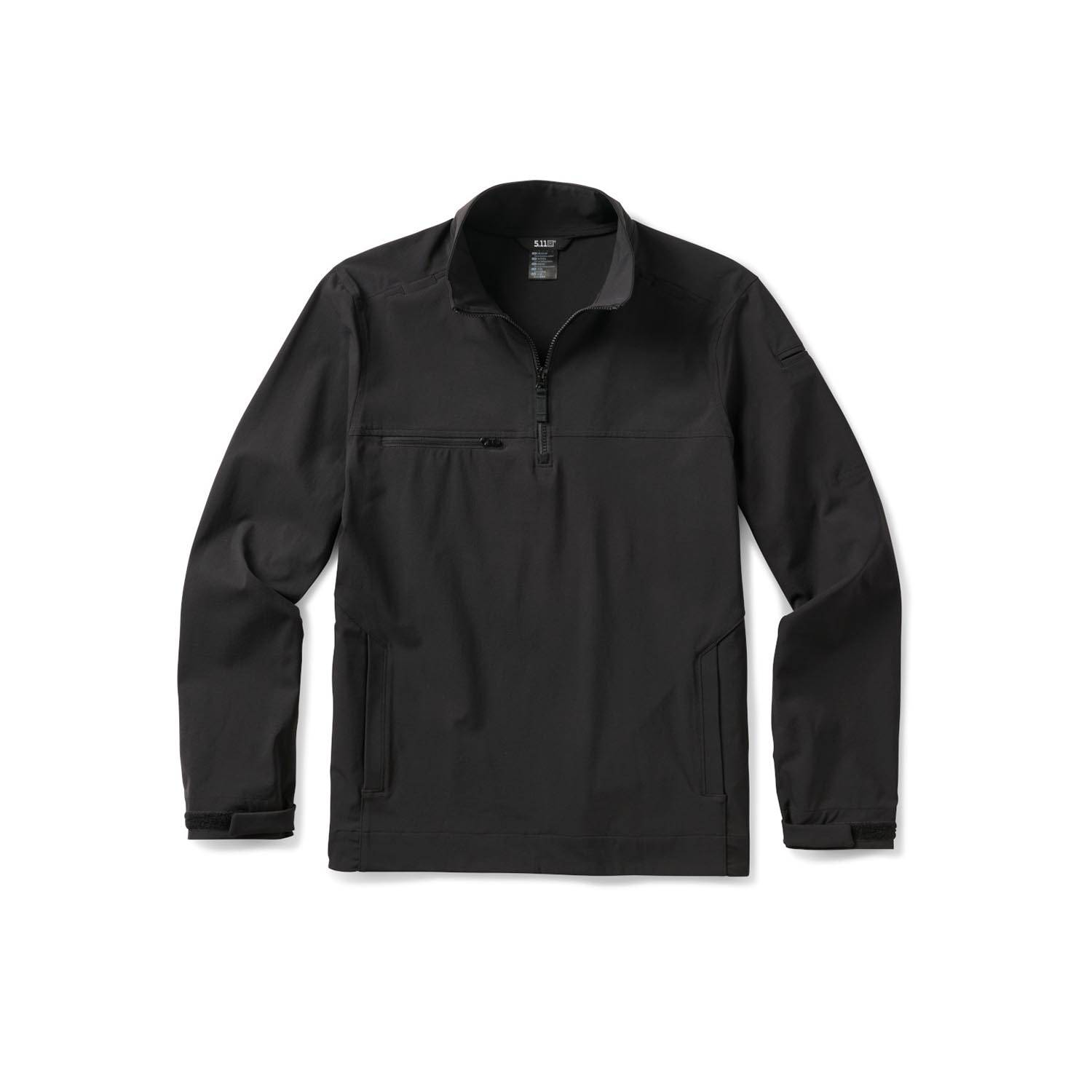 5.11 TACTICAL MEN'S SOFTSHELL JOB SHIRT QUARTER ZIP PULLOVER