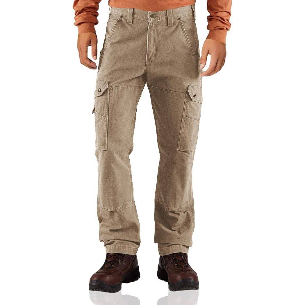 CARHARTT COTTON RIPSTOP RELAXED FIT DOUBLE-FRONT CARGO WORK