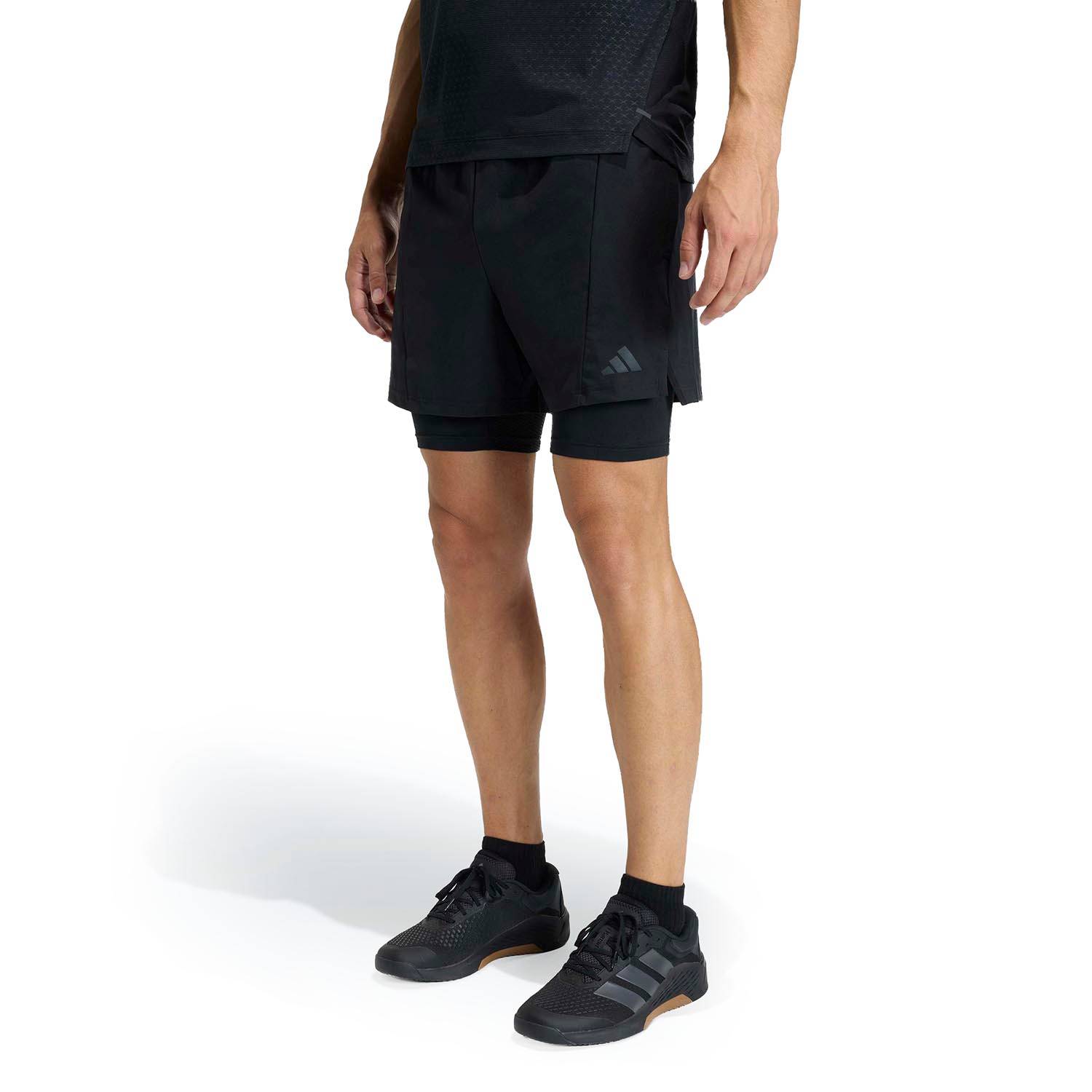 Adidas Men's D4T Workout 2in1 Shorts