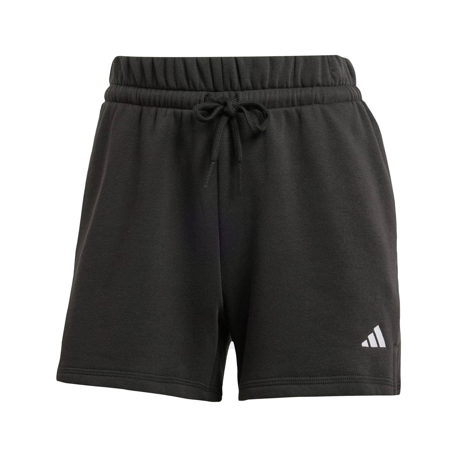 ADIDAS WOMEN'S ESSENTIALS FEEL COZY SMALL LOGO SHORTS