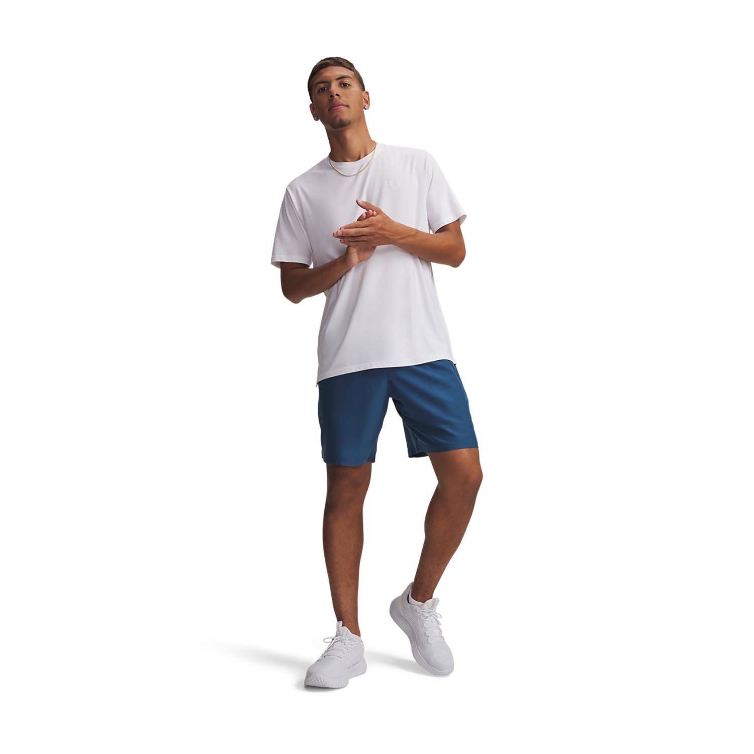UNDER ARMOUR MEN'S 8.25&QUOT; TECH WOVEN WORDMARK SHORTS
