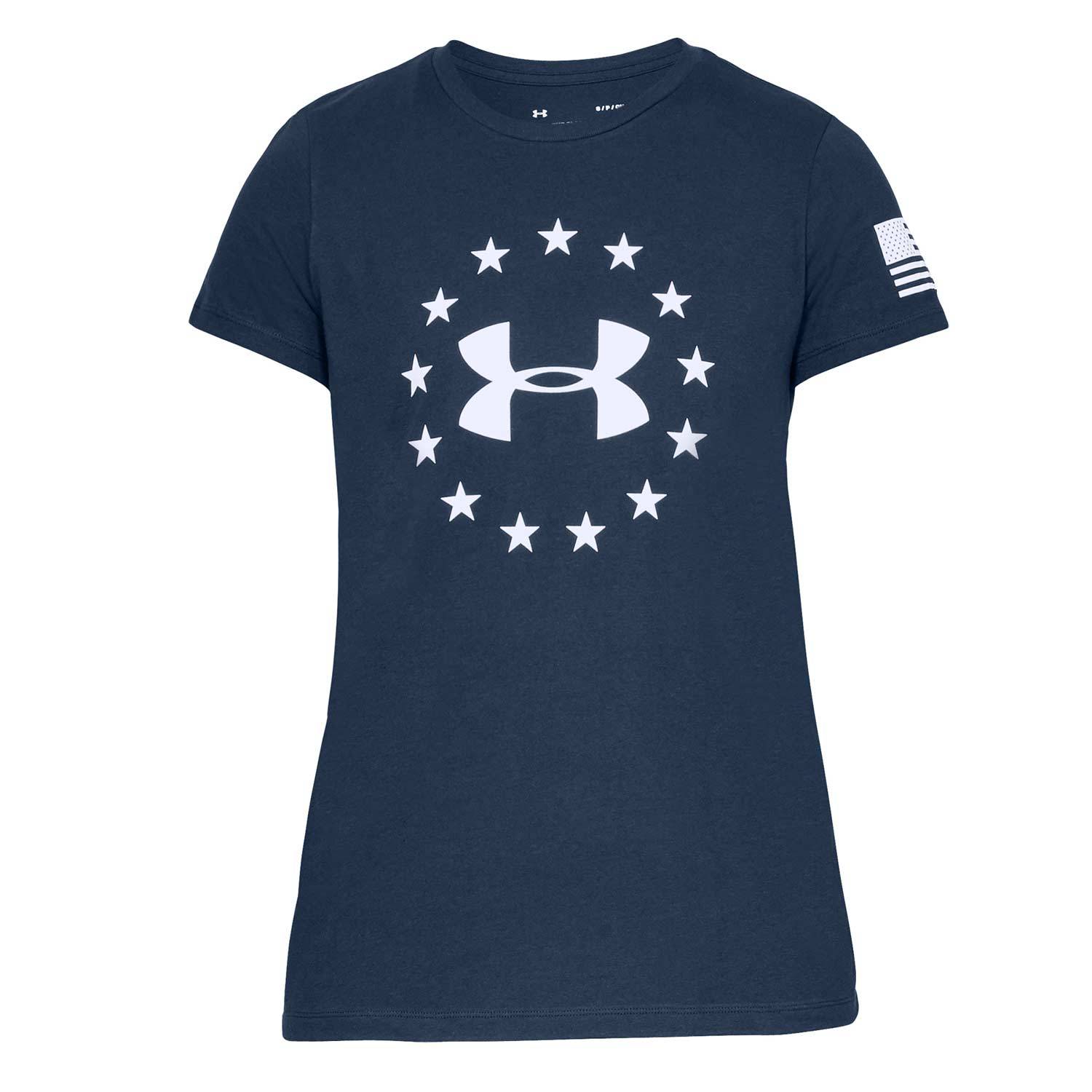 UNDER ARMOUR WOMENS FREEDOM LOGO T-SHIRT