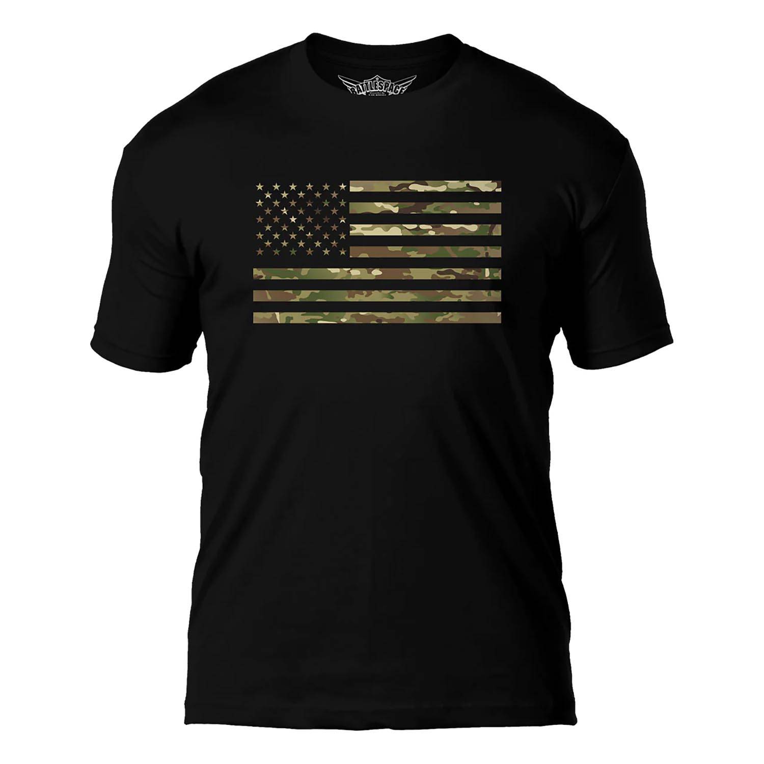 7.62 Design Battlespace Camo Flag T-Shirt