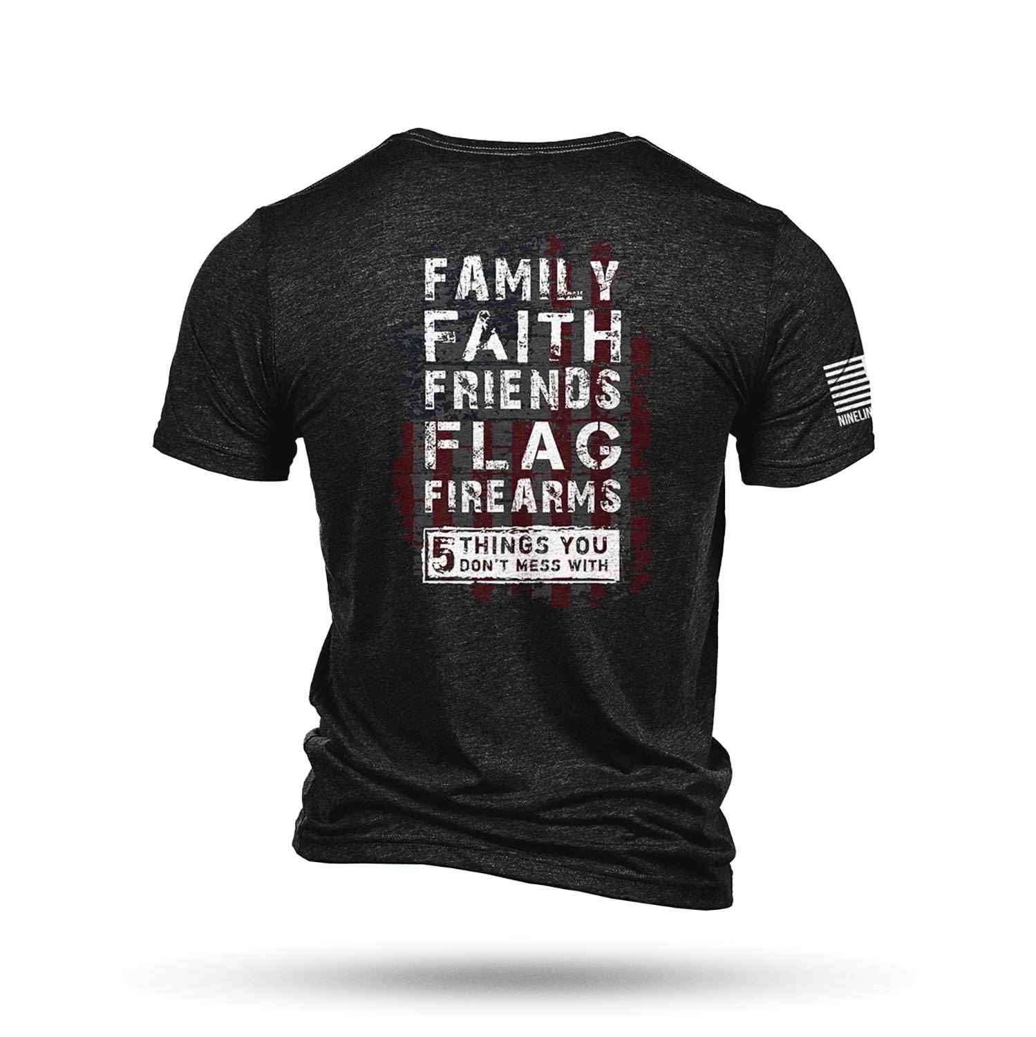 NINE LINE TRI-BLEND 5 THINGS T-SHIRT