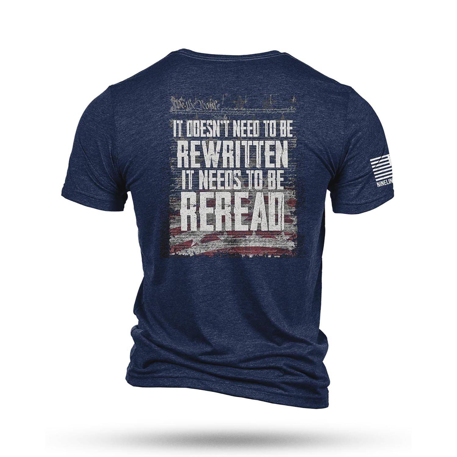 Nine Line REREAD, NOT REWRITTEN T-Shirt