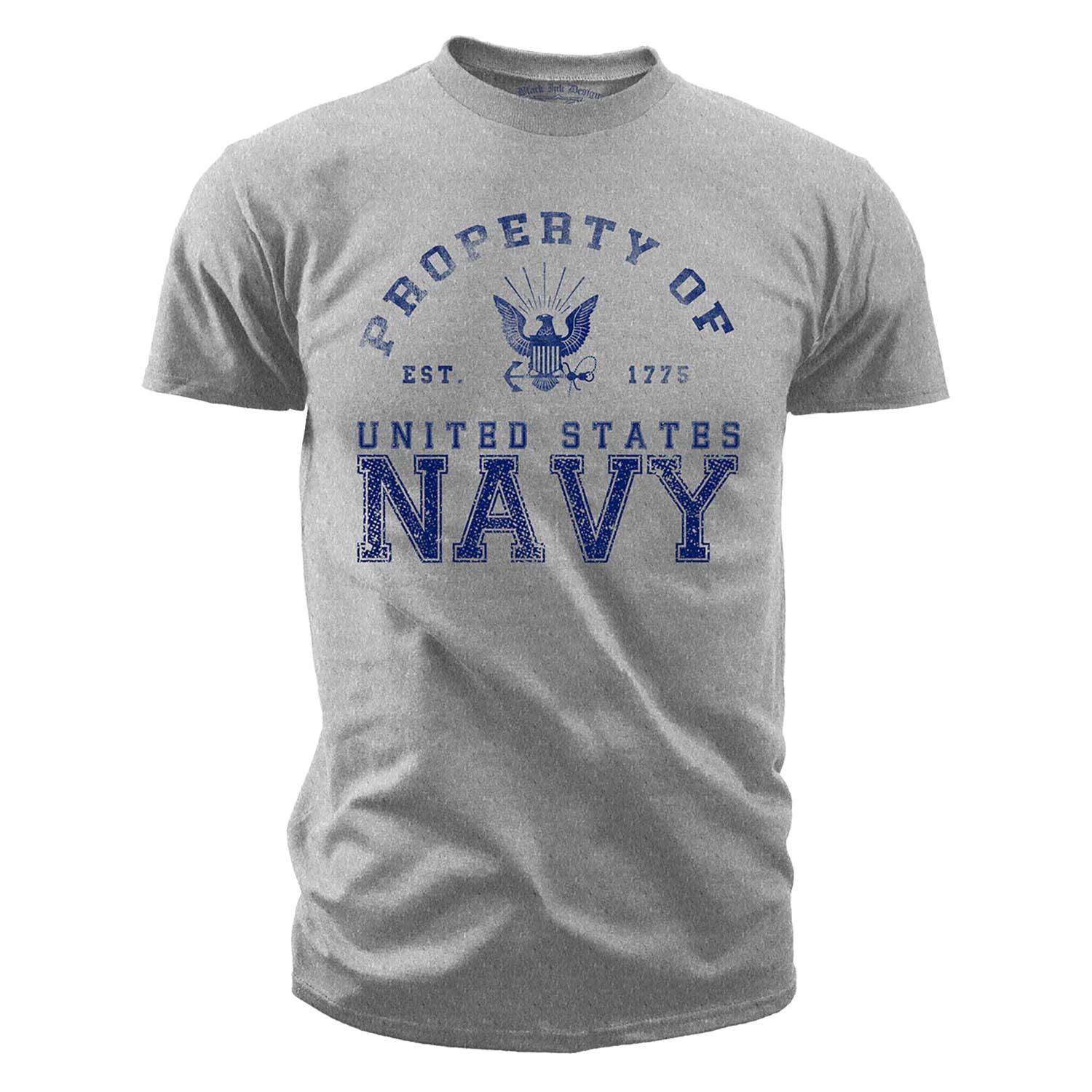 7371 Navy Letter Printed T-Shirt