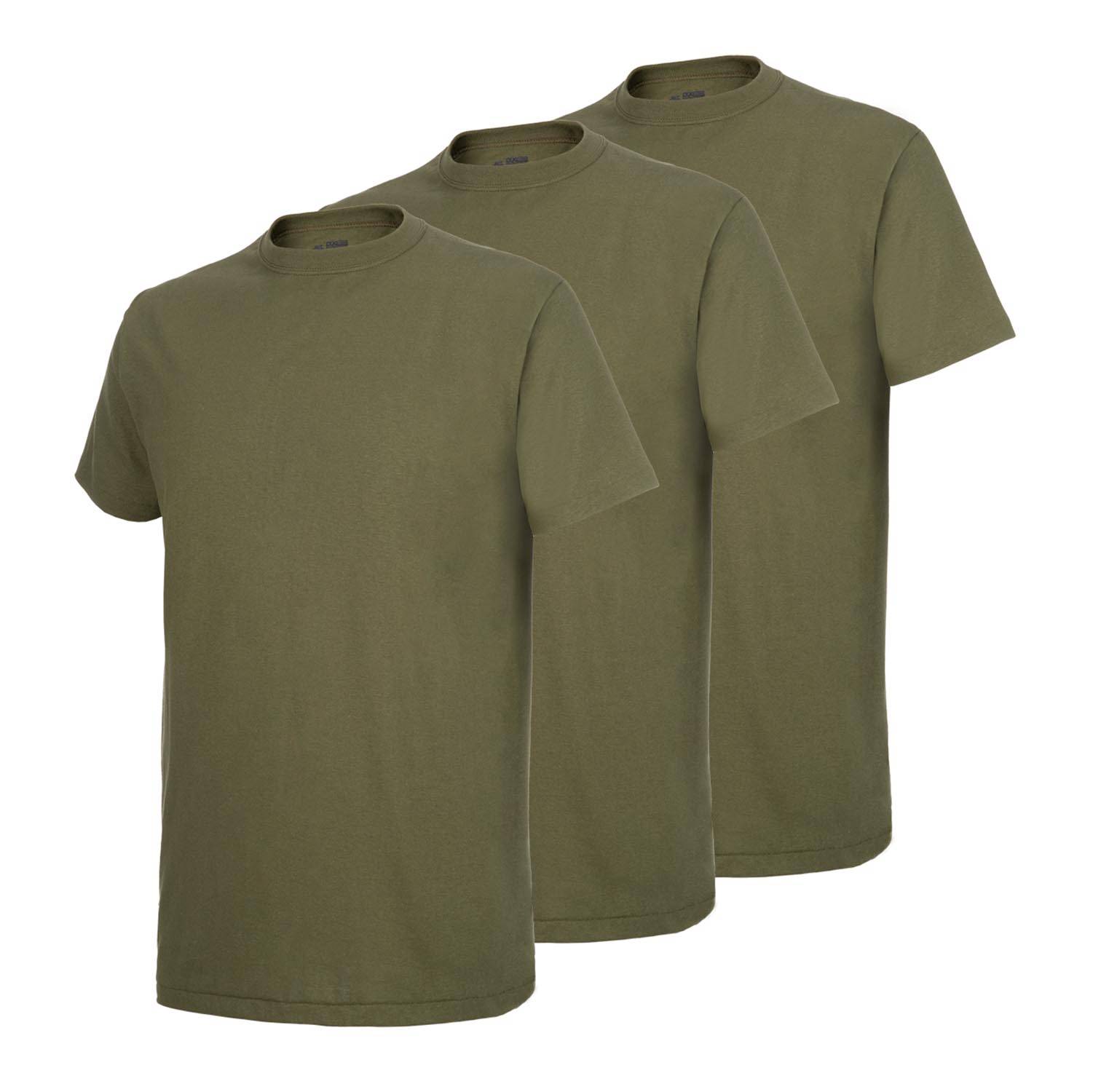 DUKE 50/50 POLY/COTTON MILITARY T-SHIRT, 3 PACK