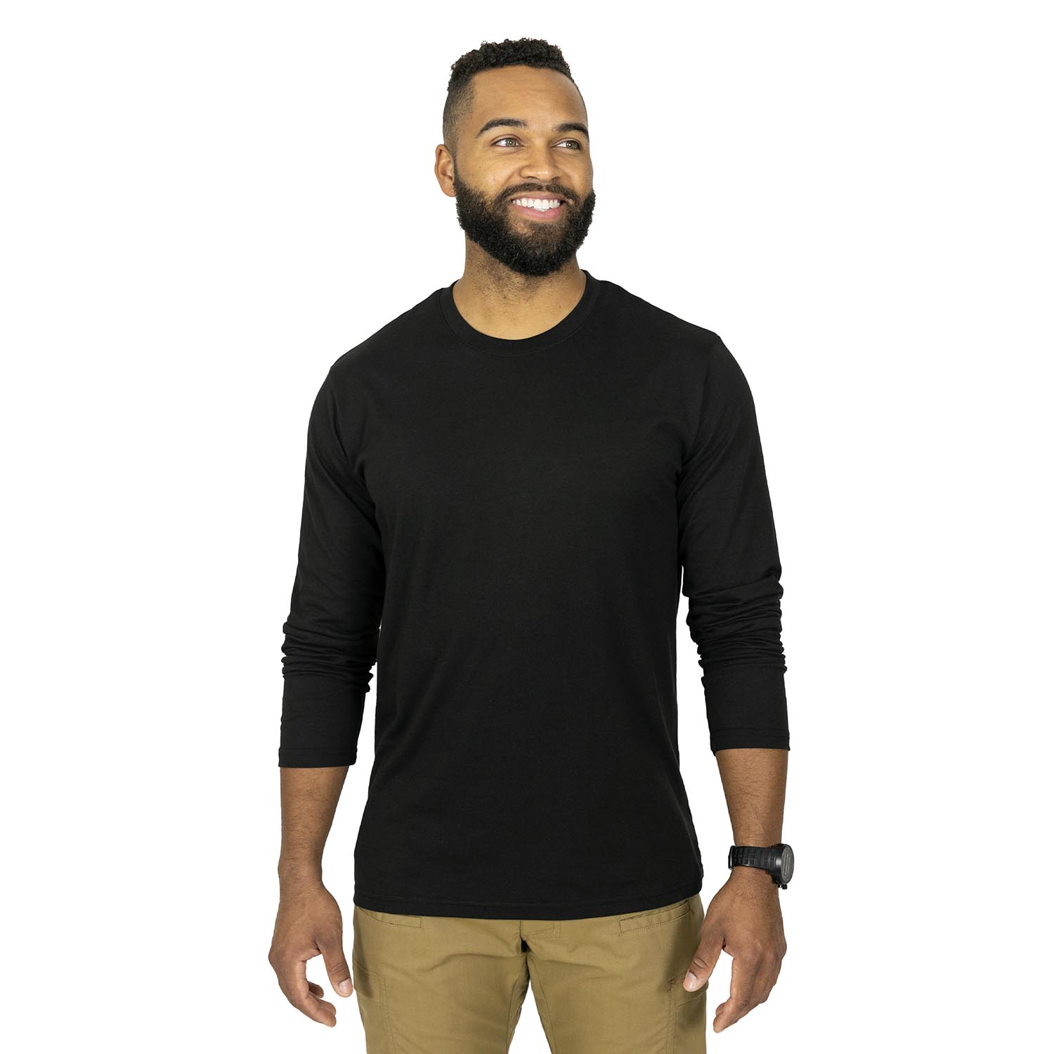 MISSION MADE MEN'S LONG SLEEVE CREW NECK T-SHIRT, 2 PACK