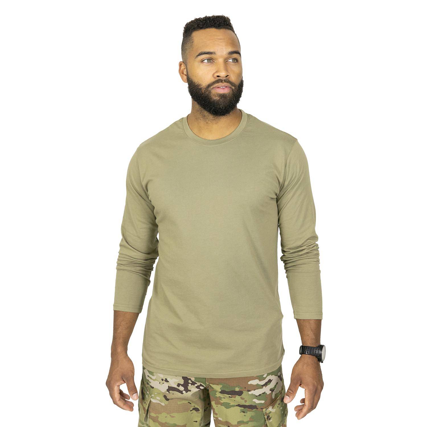 MISSION MADE MEN'S LONG SLEEVE CREW NECK T-SHIRT, 2 PACK