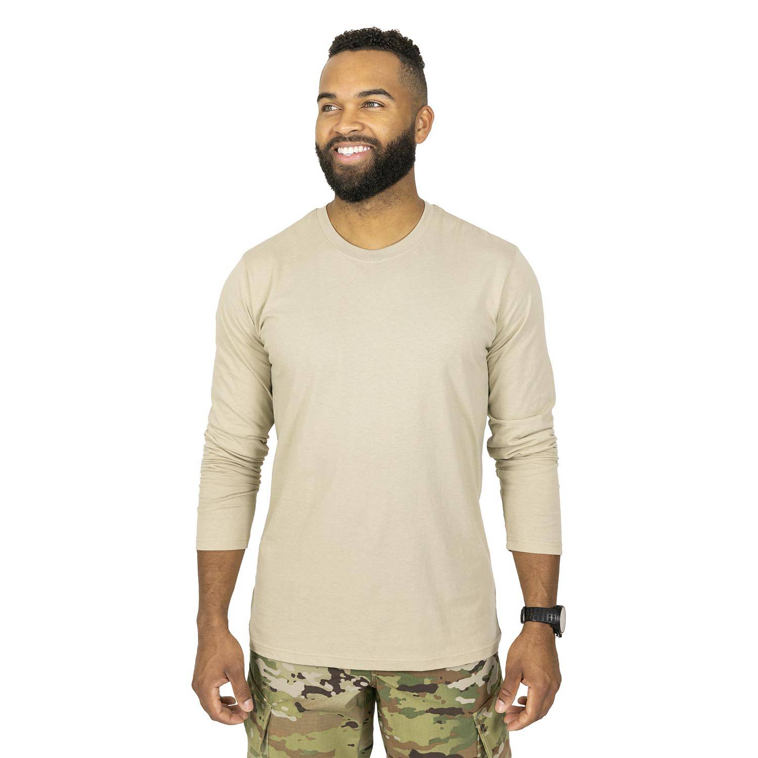 MISSION MADE MEN'S LONG SLEEVE CREW NECK T-SHIRT, 2 PACK