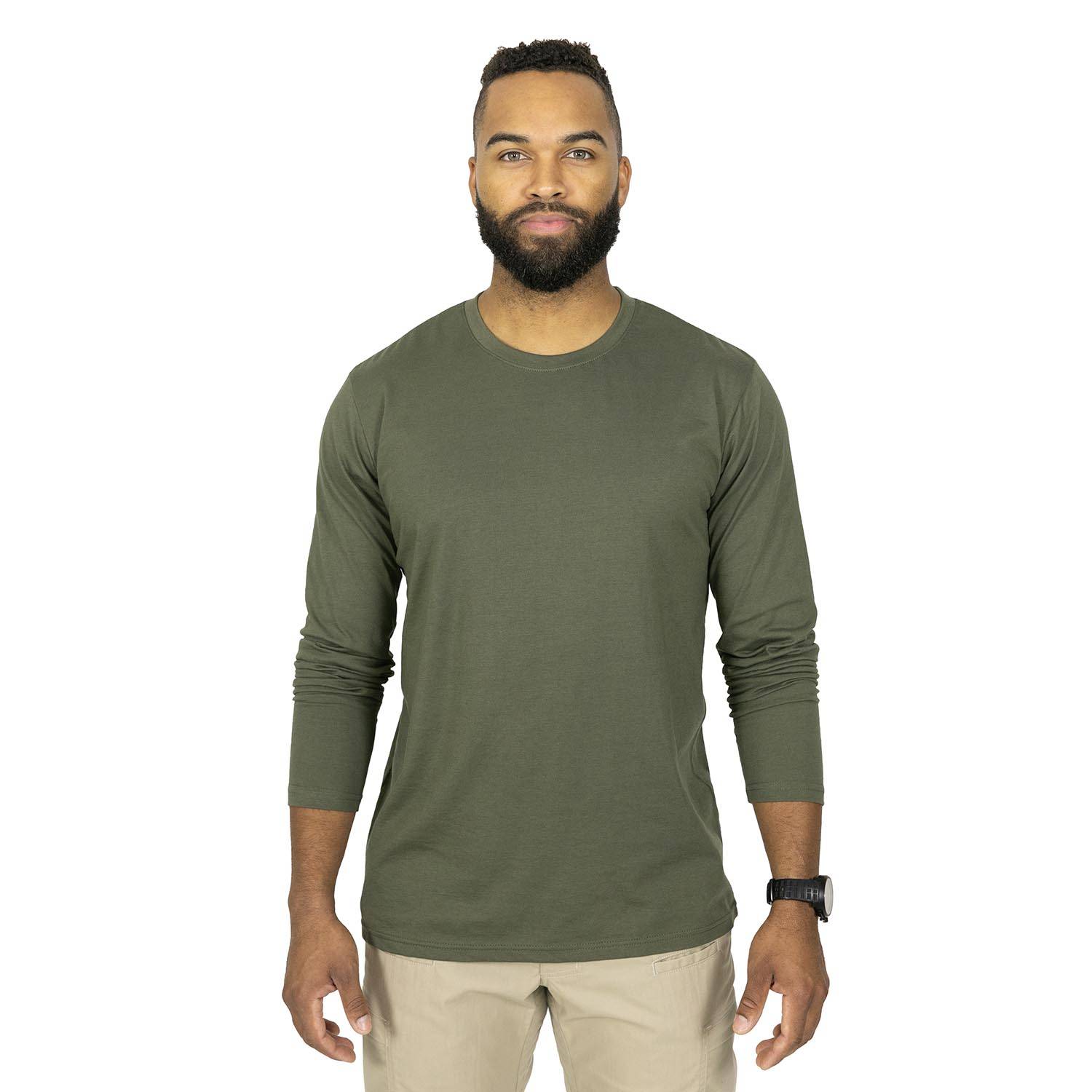 MISSION MADE MEN'S LONG SLEEVE CREW NECK T-SHIRT, 2 PACK