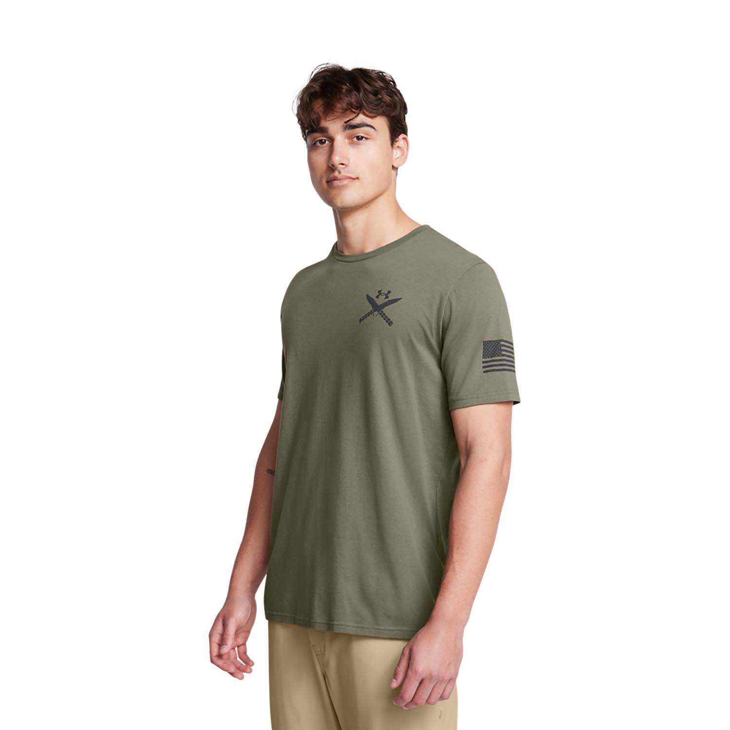 UNDER ARMOUR MEN'S FREEDOM TACTICAL LOGO T-SHIRT