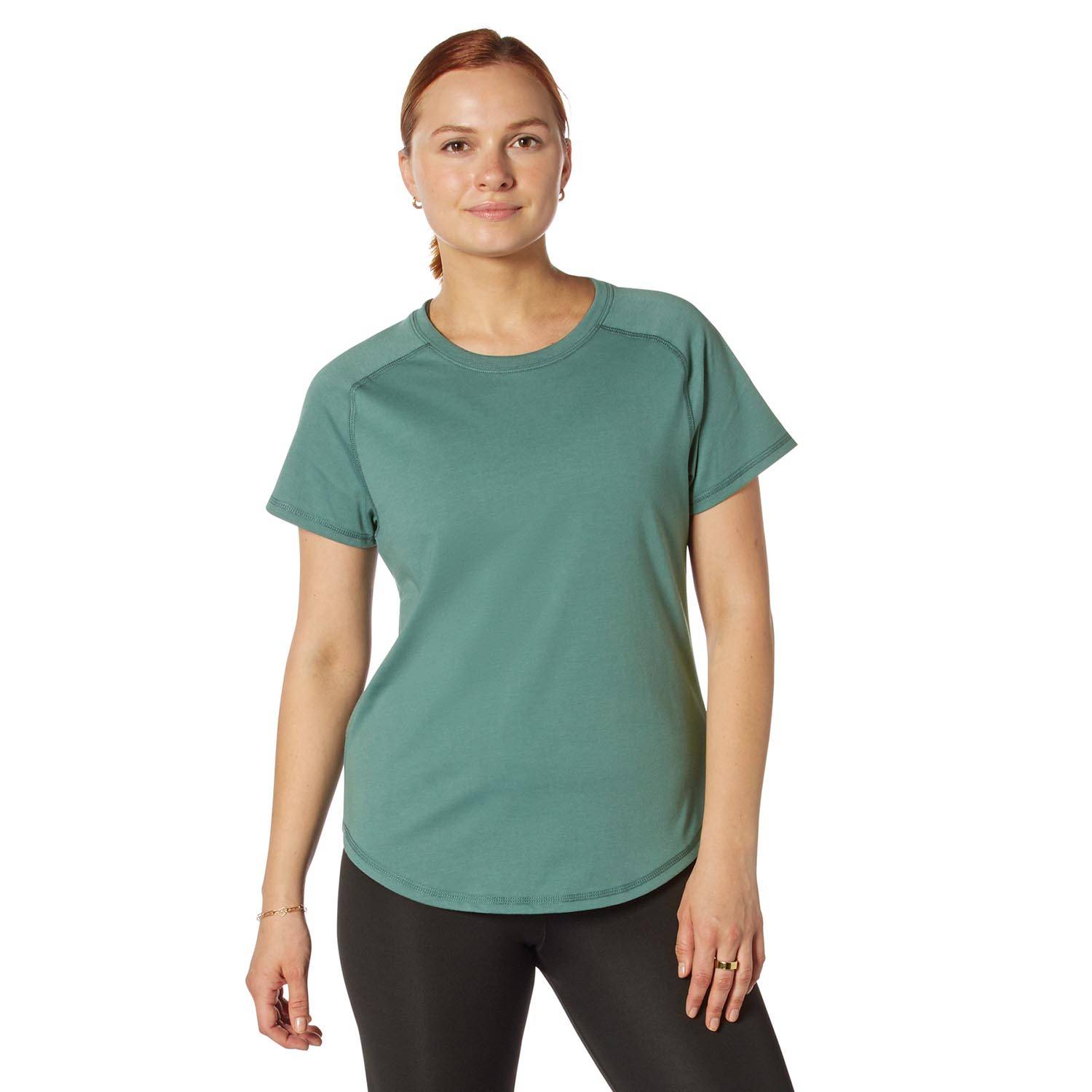 ROTHCO WOMEN�S ESSENTIAL RAGLAN SLEEVE T-SHIRT IN TEAL
