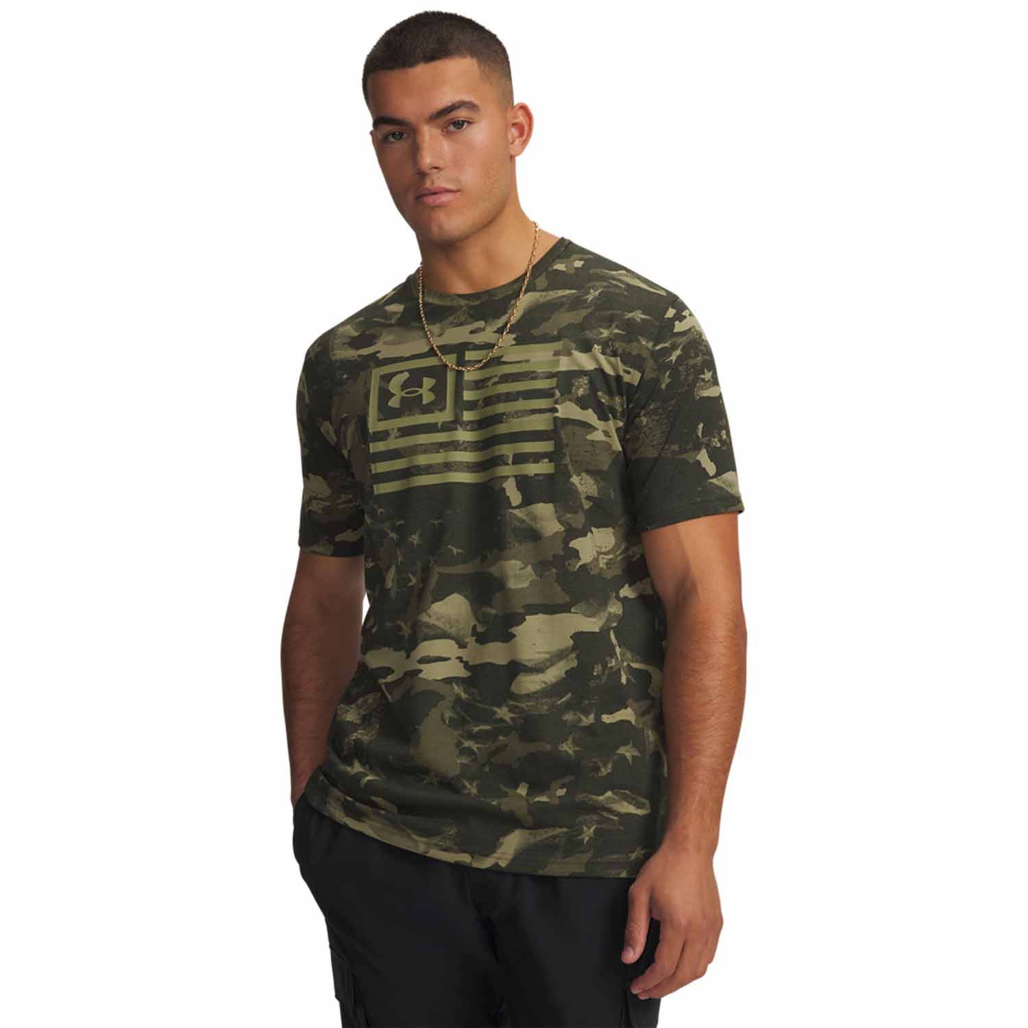 UNDER ARMOUR MEN'S FREEDOM CAMO T-SHIRT