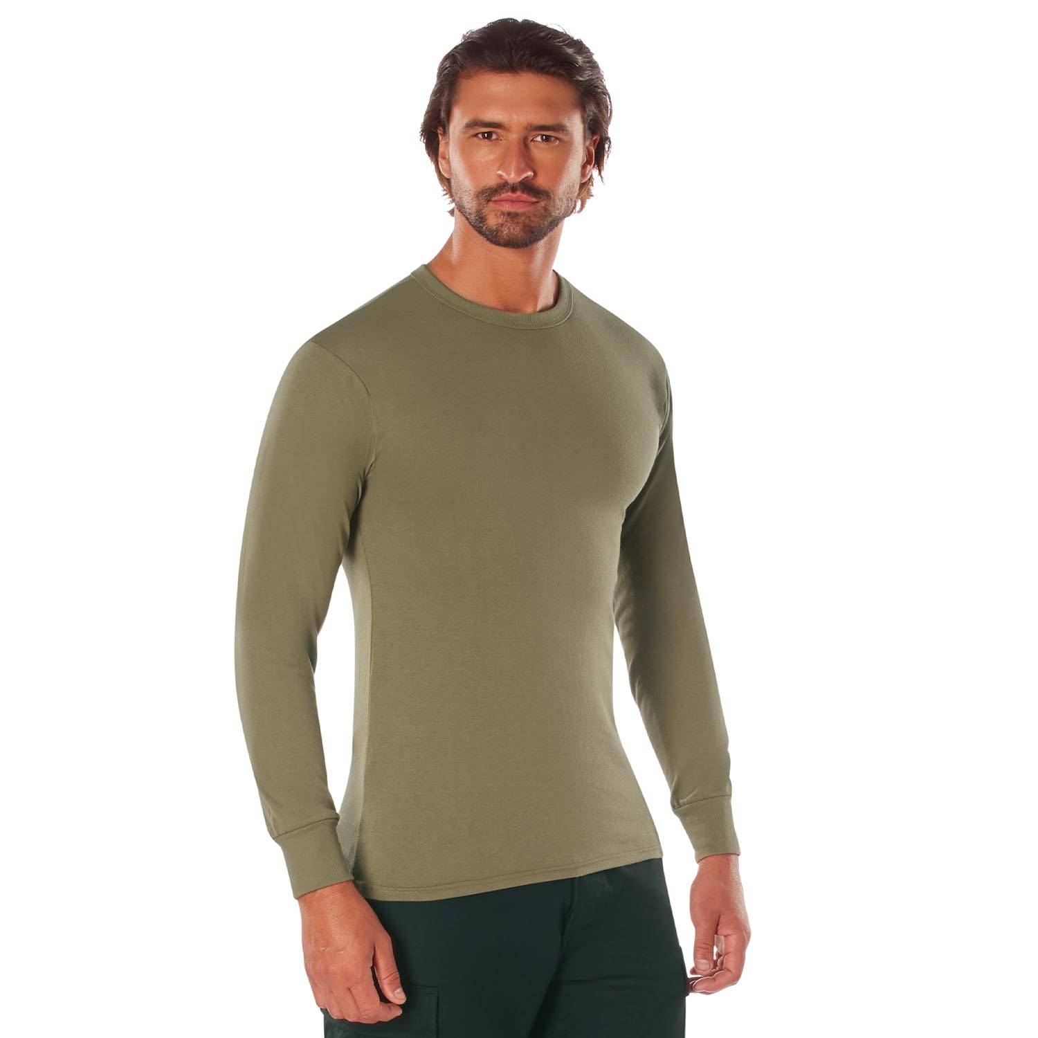 ROTHCO LONG SLEEVE SOLID T-SHIRT IN COYOTE