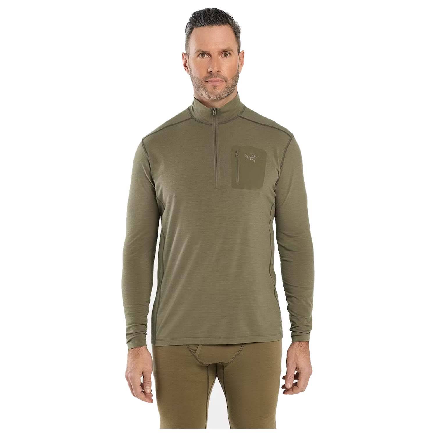 ARC'TERYX LEAF COLD WX ZIP NECK AR WOOL SHIRT
