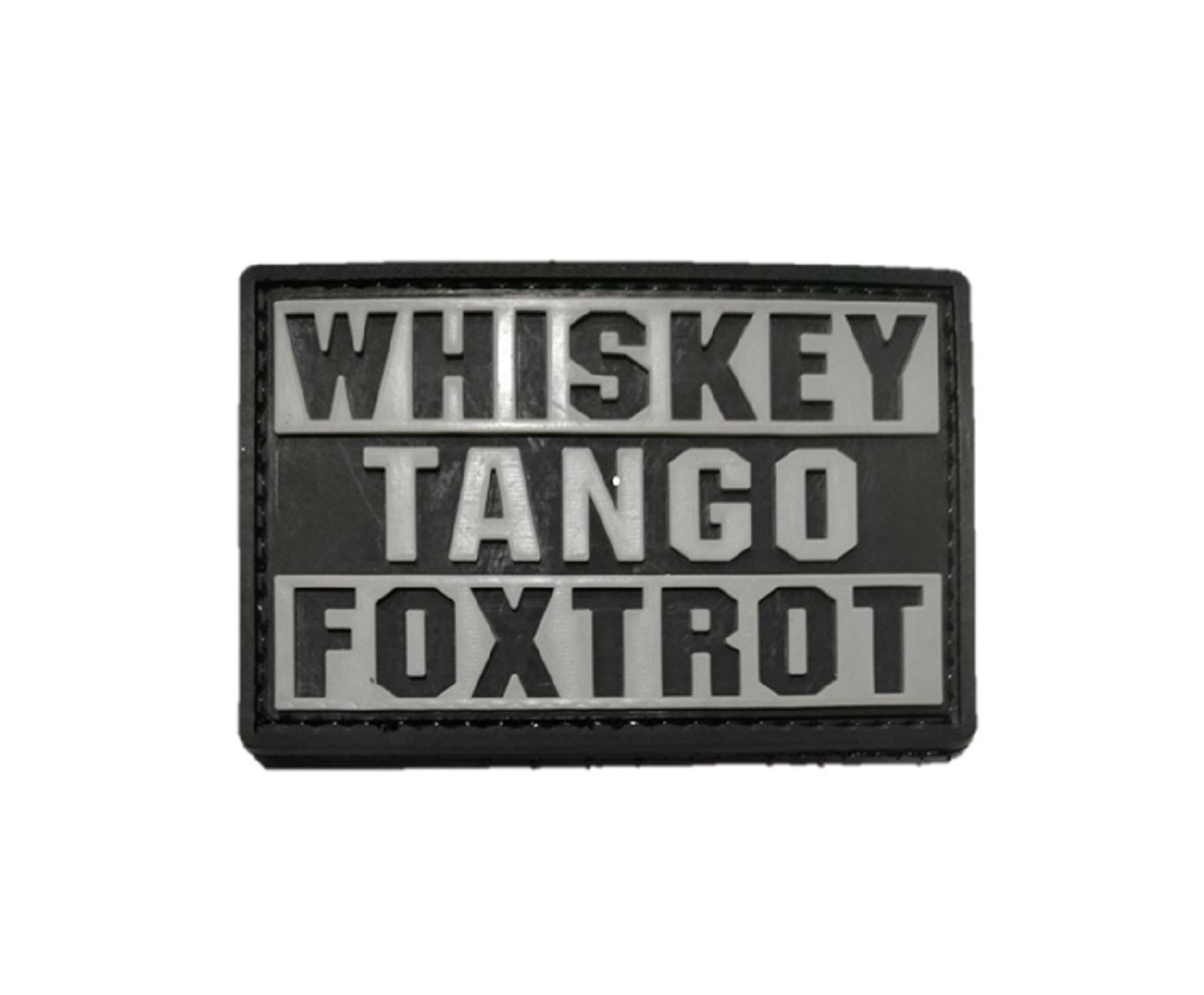 PFI FASHIONS NEO TACTICAL WHISKEY TANGO FOXTROT PVC MORALE P