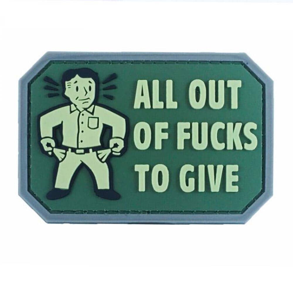 All Out of F*cks PVC Morale Patch