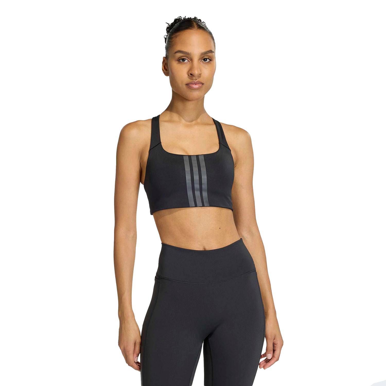 Adidas Women's Optime 3-Stripes Medium Support Bra