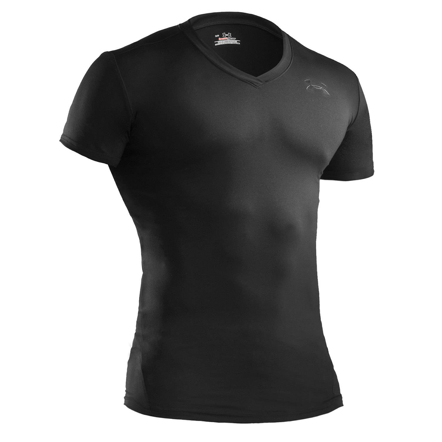 UNDER ARMOUR TACTICAL HEATGEAR COMPRESSION V NECK T SHIRT