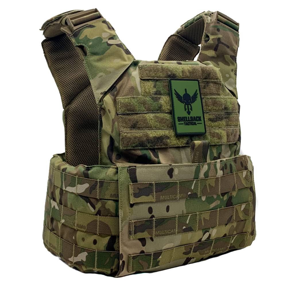 SHELLBACK TACTICAL CUSTOM SKIRMISH PLATE CARRIER IN MULTICAM