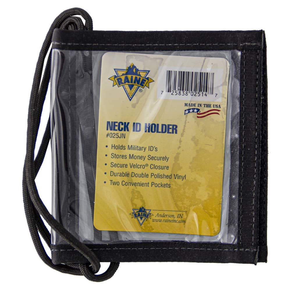 RAINE MILITARY NECK ID HOLDER