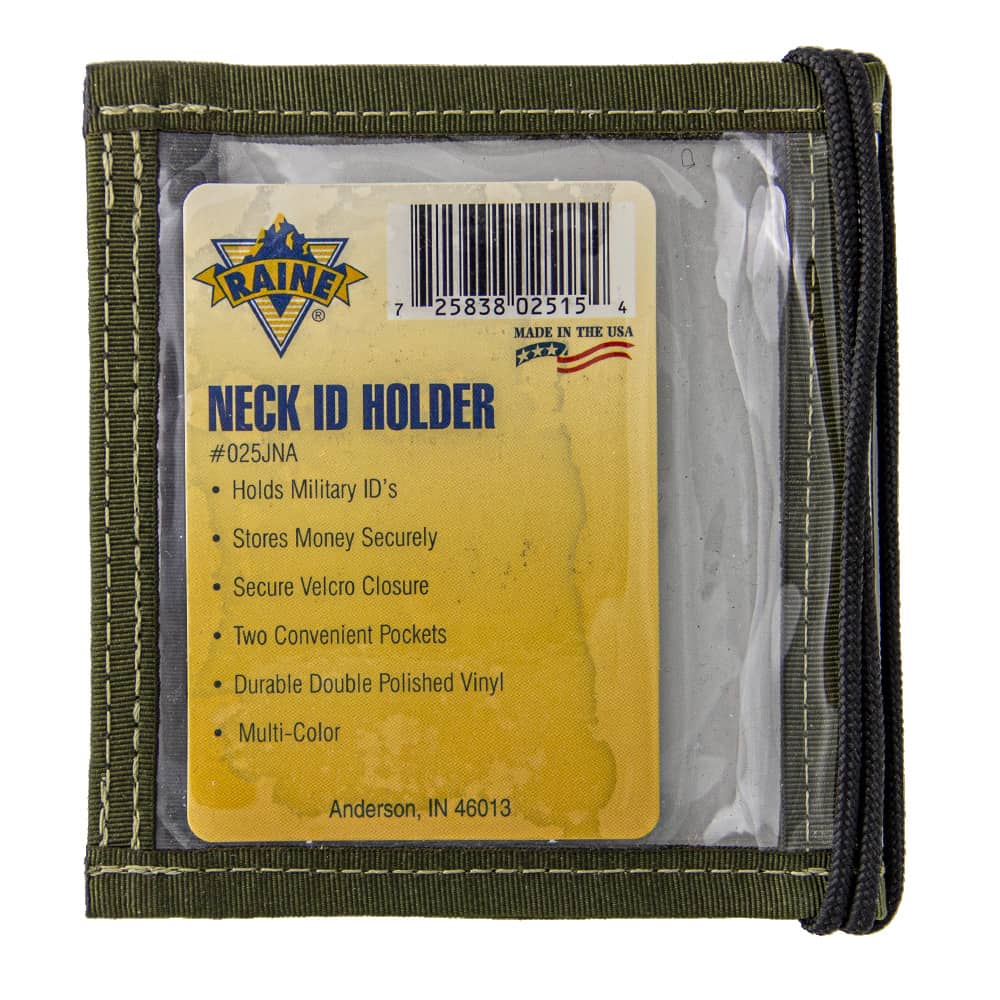 RAINE MILITARY NECK ID HOLDER