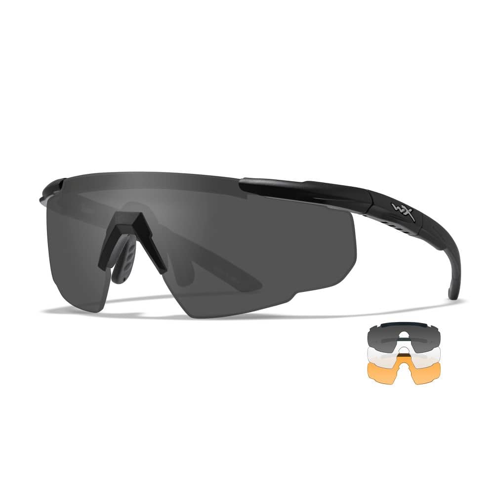 Wiley X Saber Advanced 3 Lens Sunglasses System