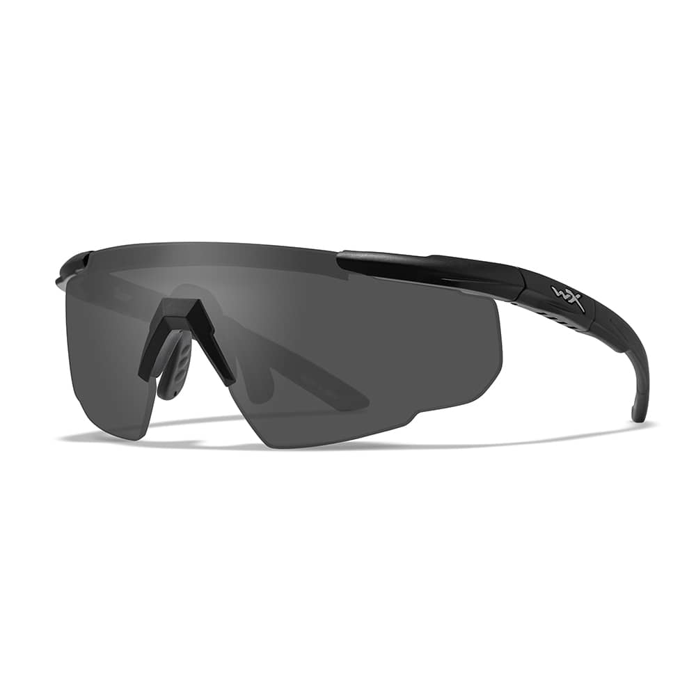 Wiley X APEL Saber Advanced Ballistic Glasses in Smoke Gray