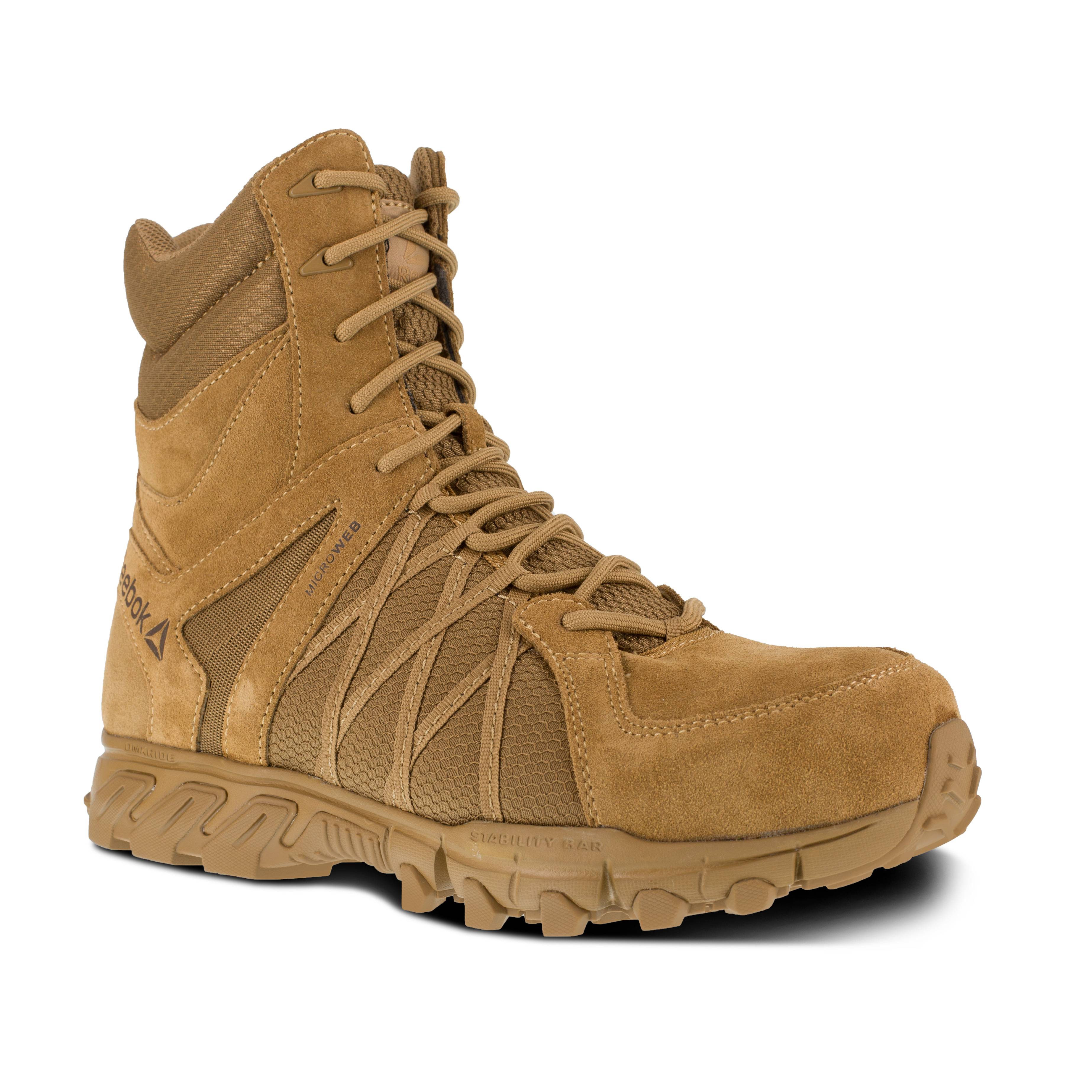 Reebok Trailgrip Tactical 8" Side Zip Boot