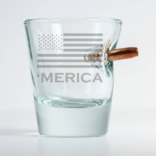 BenShot 'Merica Etch Bulletproof Shot glass