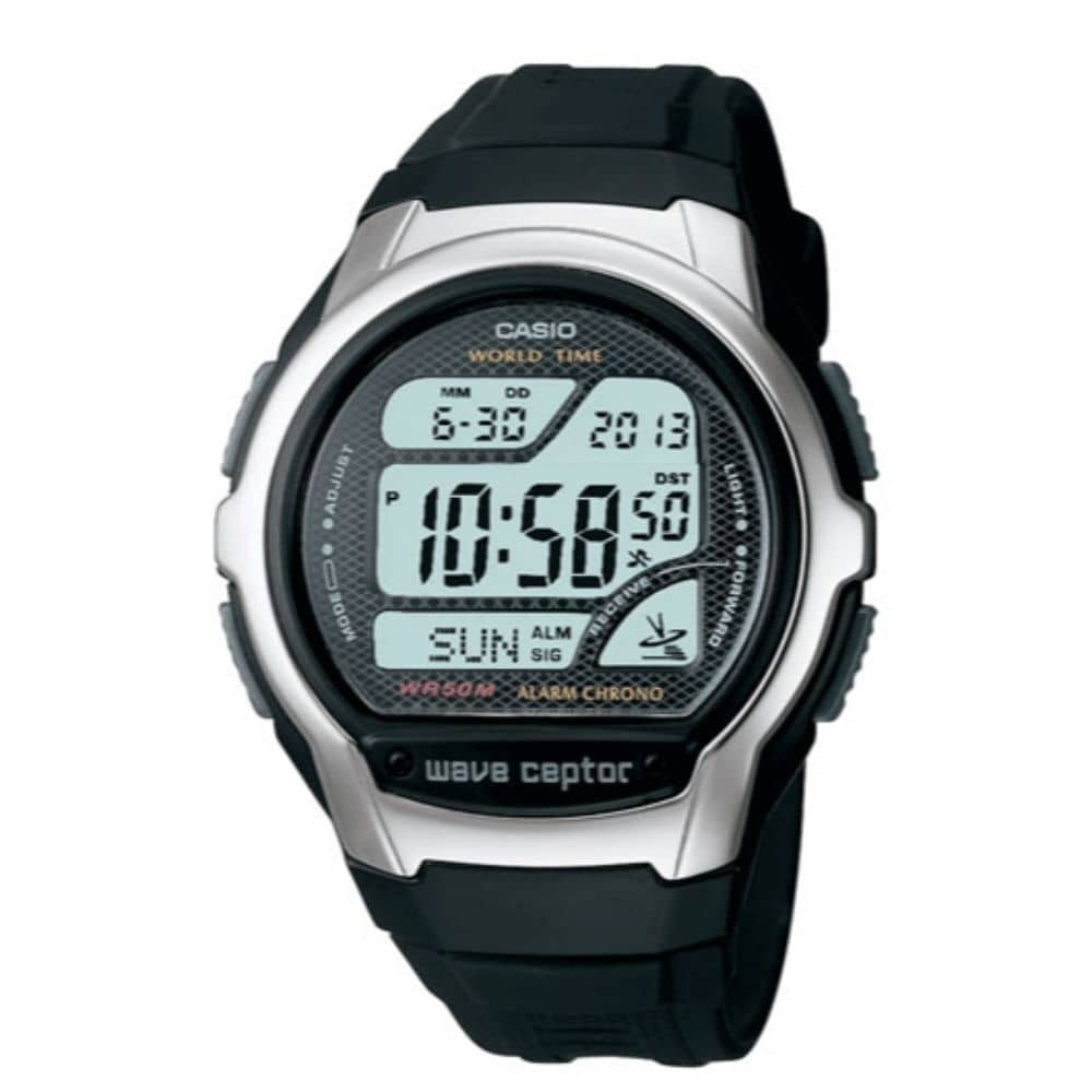 Casio Black Digital Wave Ceptor Watch