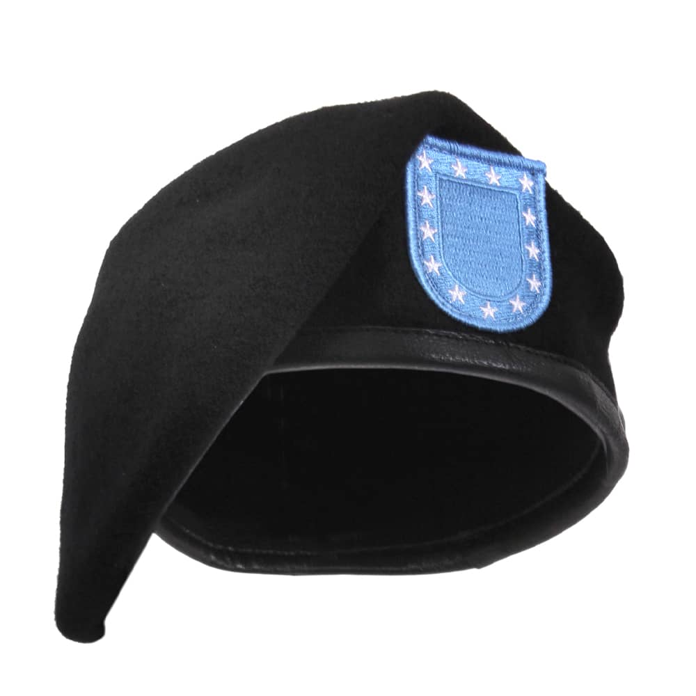 Rothco Inspection Ready Black Beret With Flash