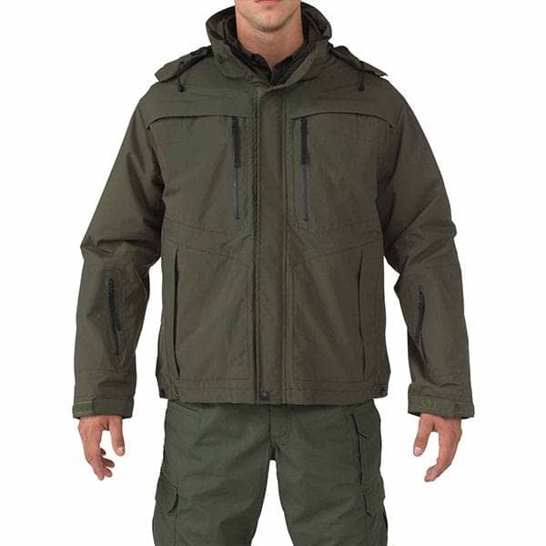 5.11 VALIANT DUTY JACKET IN SHERIFF GREEN