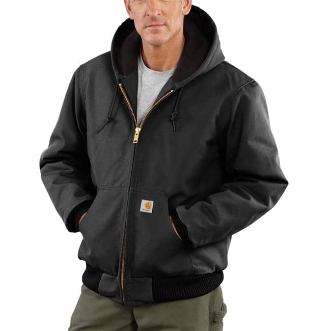 CARHARTT DUCK QUILTED FLANNEL-LINED ACTIVE JACKET