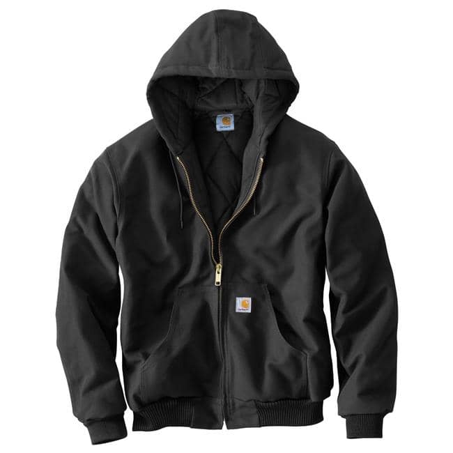 carhartt men's quilted flannel lined duck active jacket