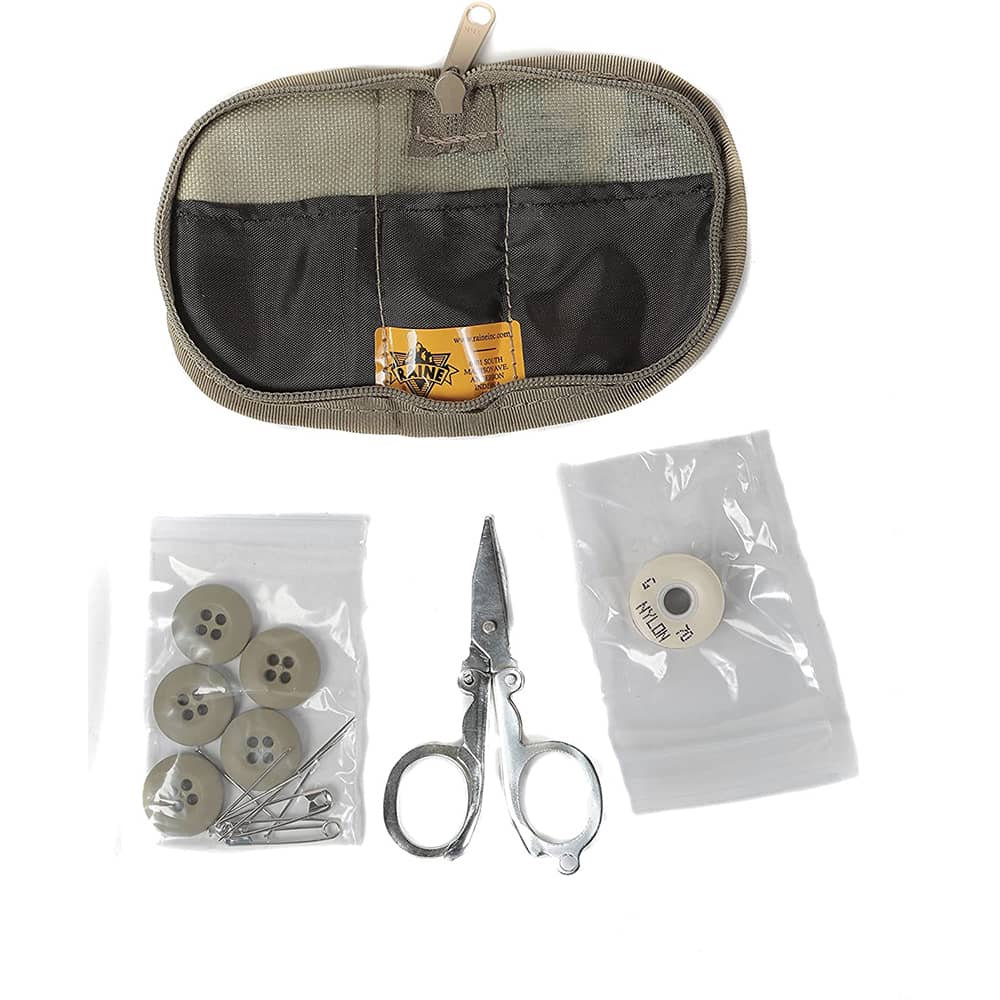 Military Sewing Kit, Army Survival Sewing Kit with Buttons for Men or  Women, Small Repair Sewing Tools with Zipper Closure in Durable Nylon Case  for