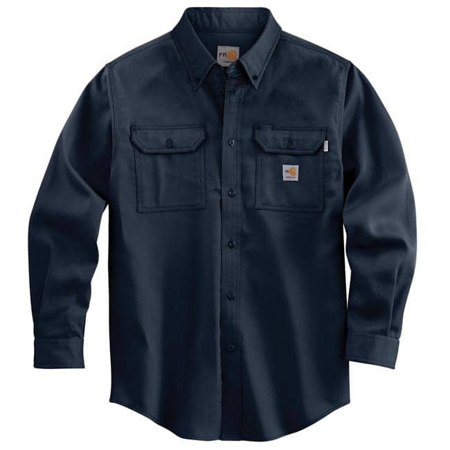 CARHARTT FLAME RESISTANT LIGHTWEIGHT LONG SLEEVE TWILL SHIRT